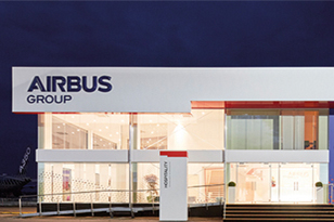 Außenansicht Airbus Pavillon auf der ILA 2016 in Berlin