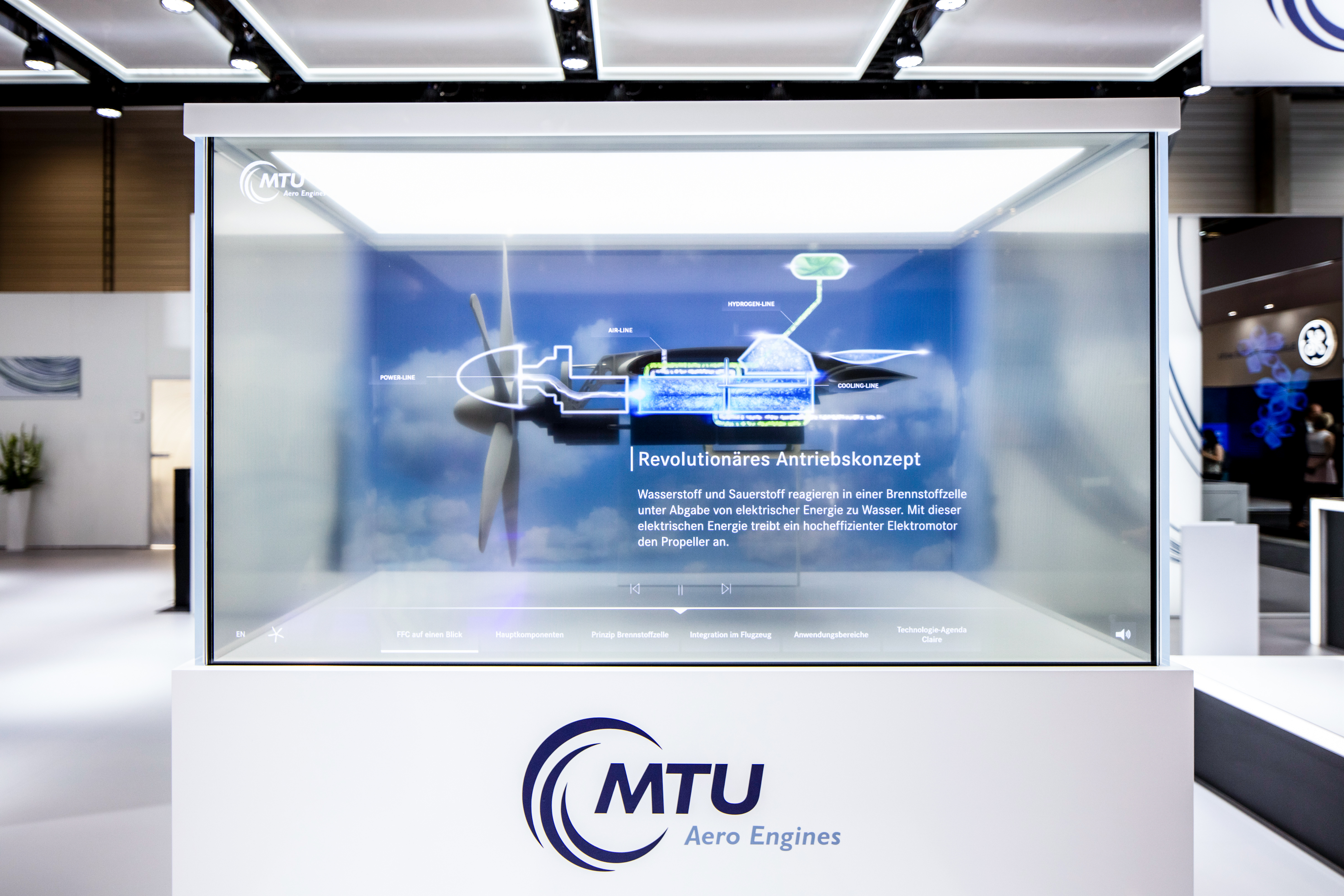 MTU Aero Engines Brennstoffzelle Exponat ILA 2022, FFC, Flying Fuel Cell